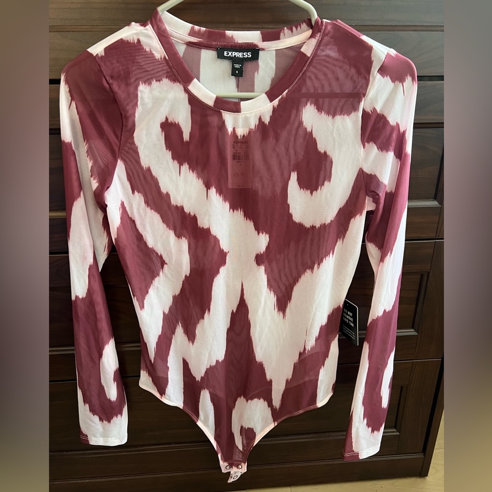 Express Mesh Bodysuit Size S NWT